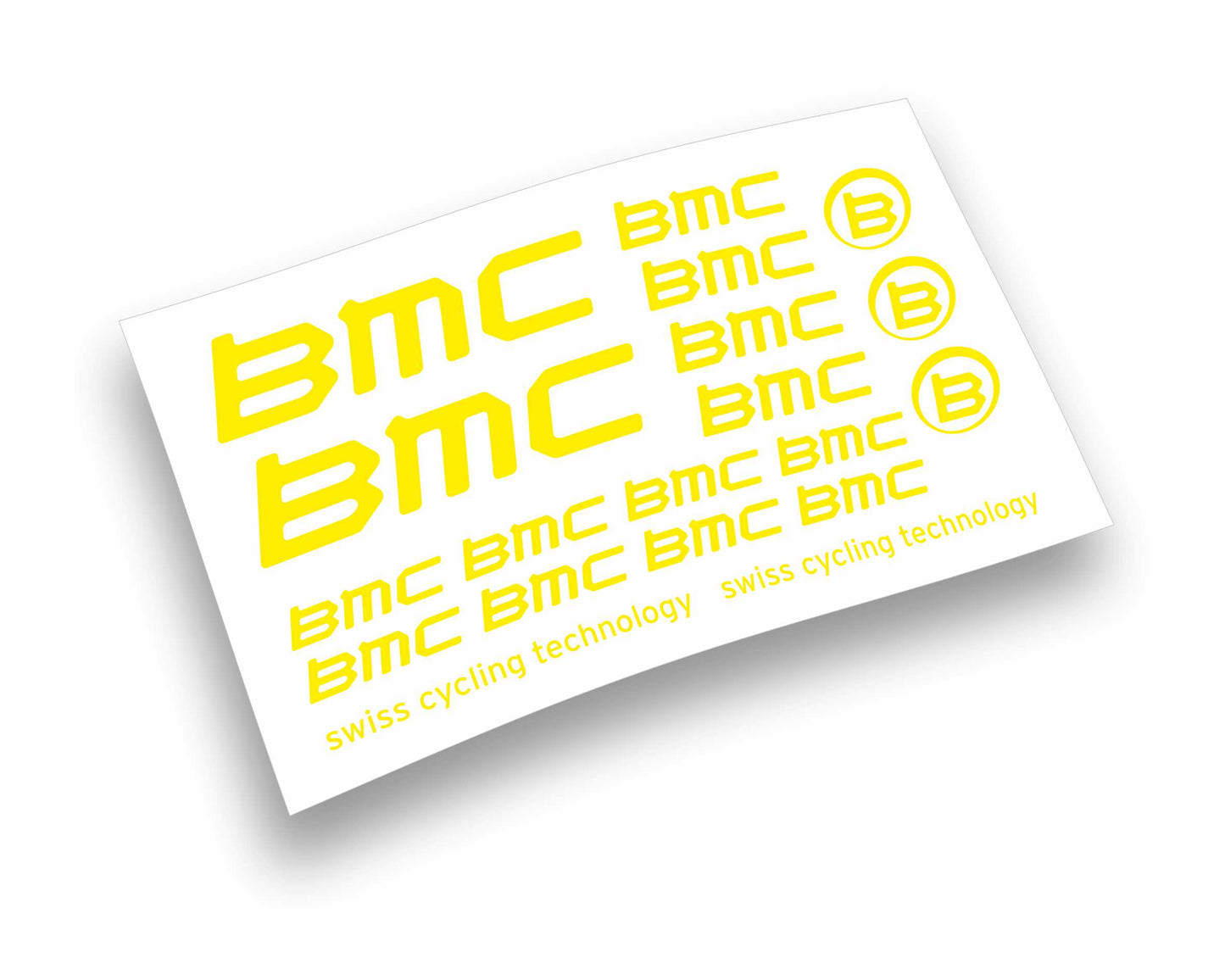 Kit adesivi bici telaio BMC SWISS CYCLING TECHNOLOGY bdc mtb colori a scelta 19PEZZI