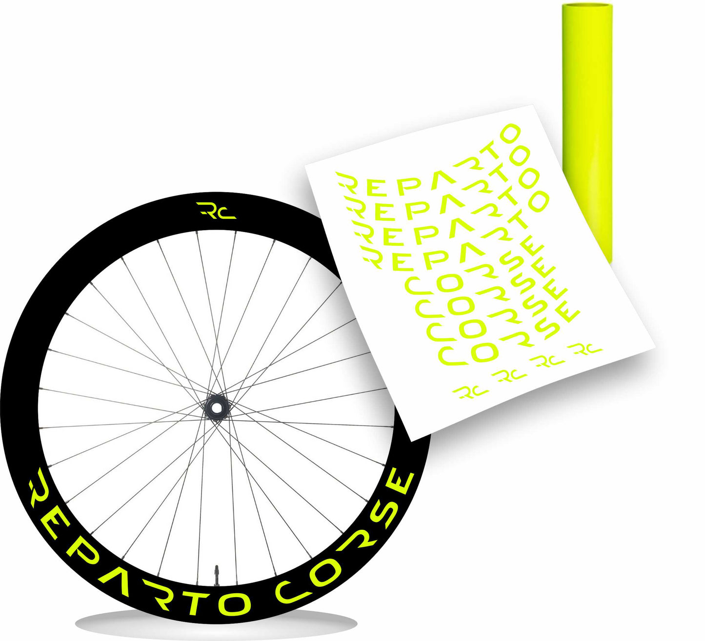 Bianchi reparto corse adesivi cerchi