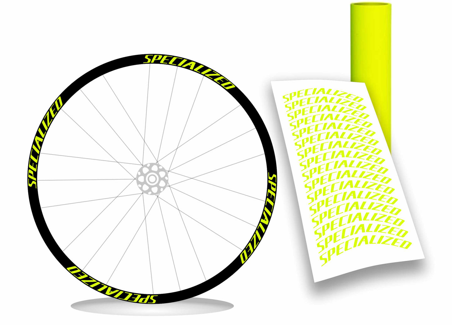 Specialized kit adesivi cerchi bici mtb bdc 16 pezzi colore personalizzato