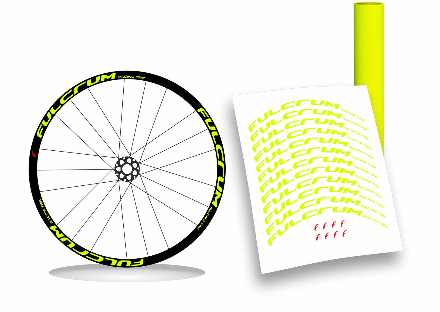Fulcrum Racing 3/ Tre adesivi cerchi bici da corsa personalizzati stickers 28"