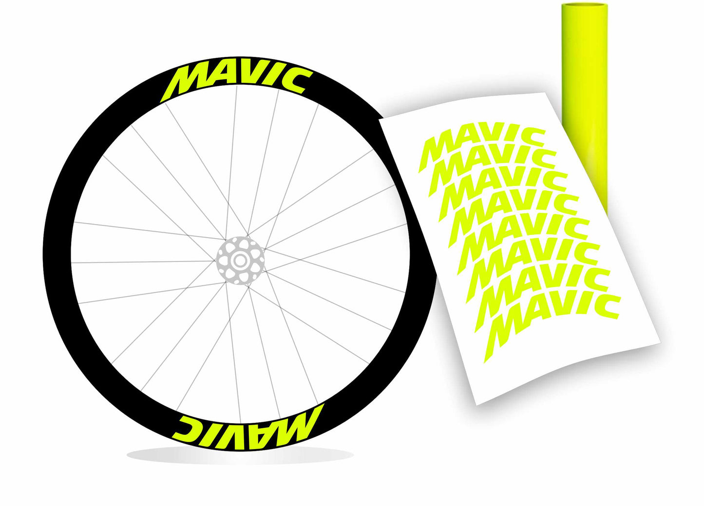 Adesivi cerchi ruote bici Mavic profilo 45