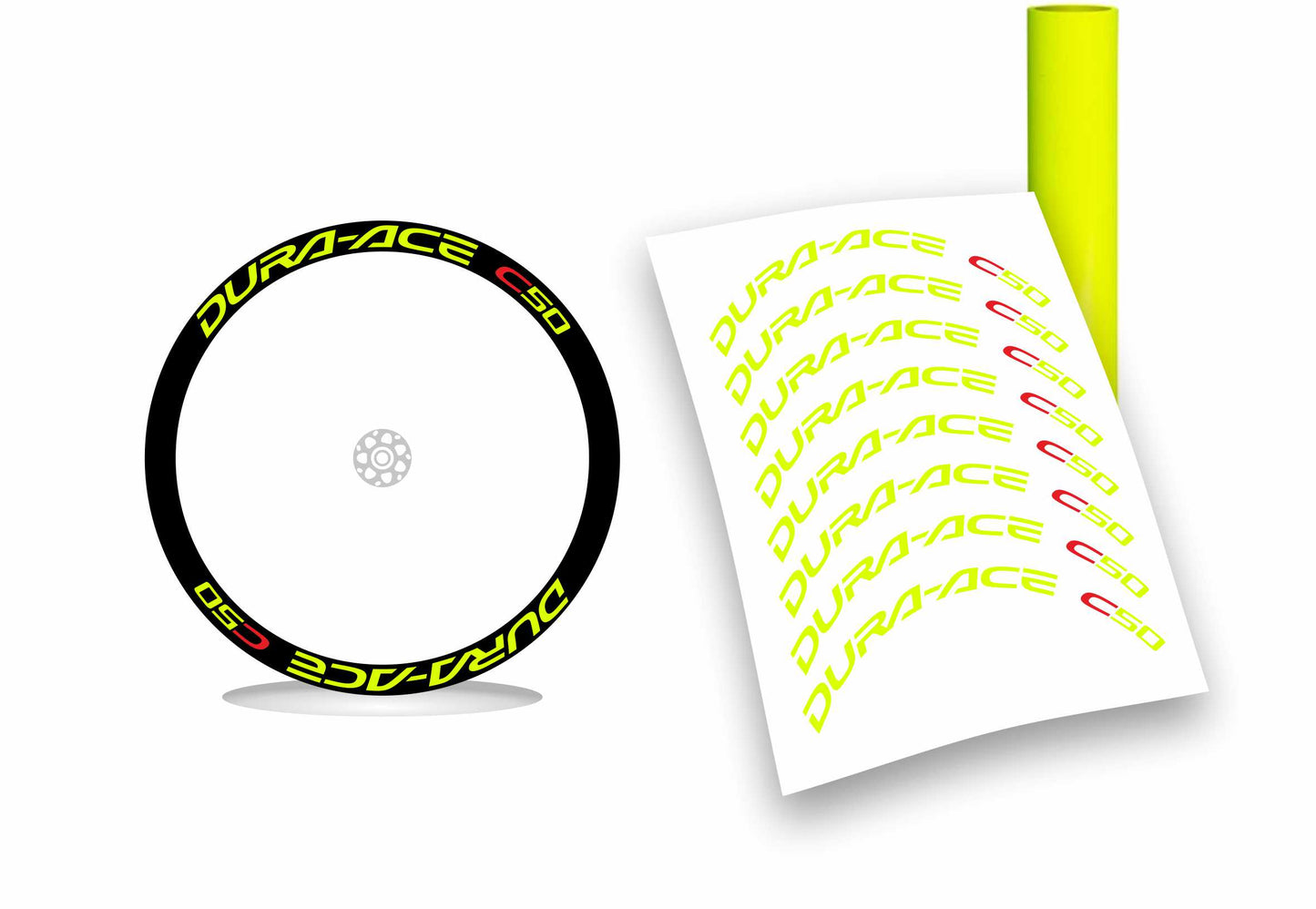 dura-ace c50 shimano kit adesivi stickers per ruote