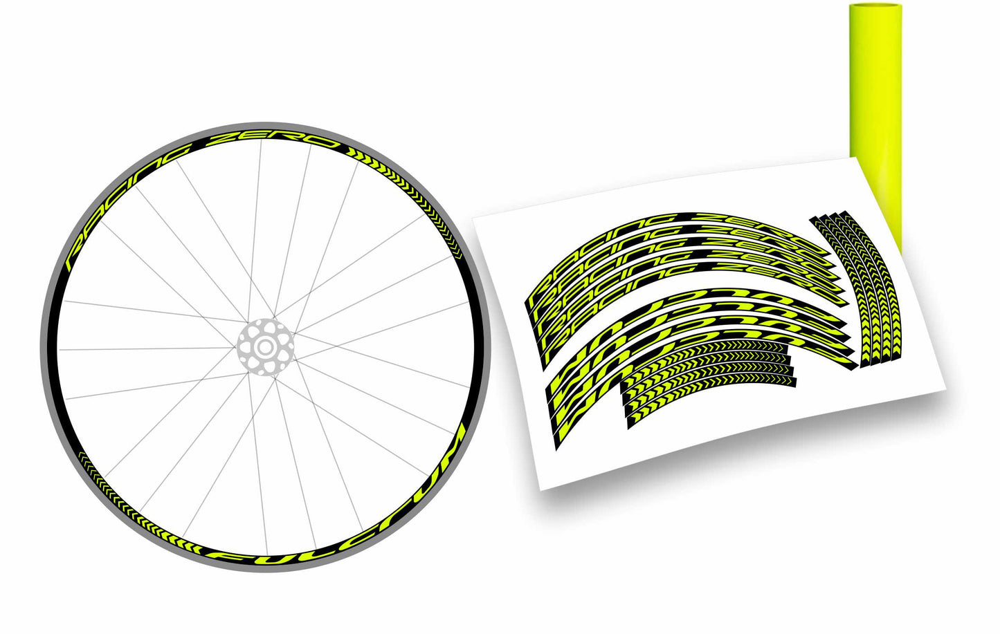 Kit completo adesivi cerchi bici da corsa fulcrum racing zero colore personalizzato stickers