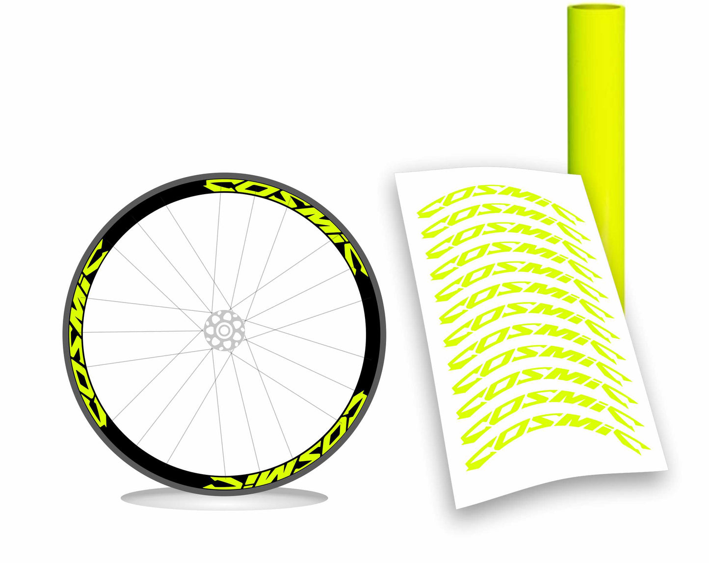 mavic COSMIC pre-spaziato adesivi ruote bici da corsa wheel stickers colori personalizzati