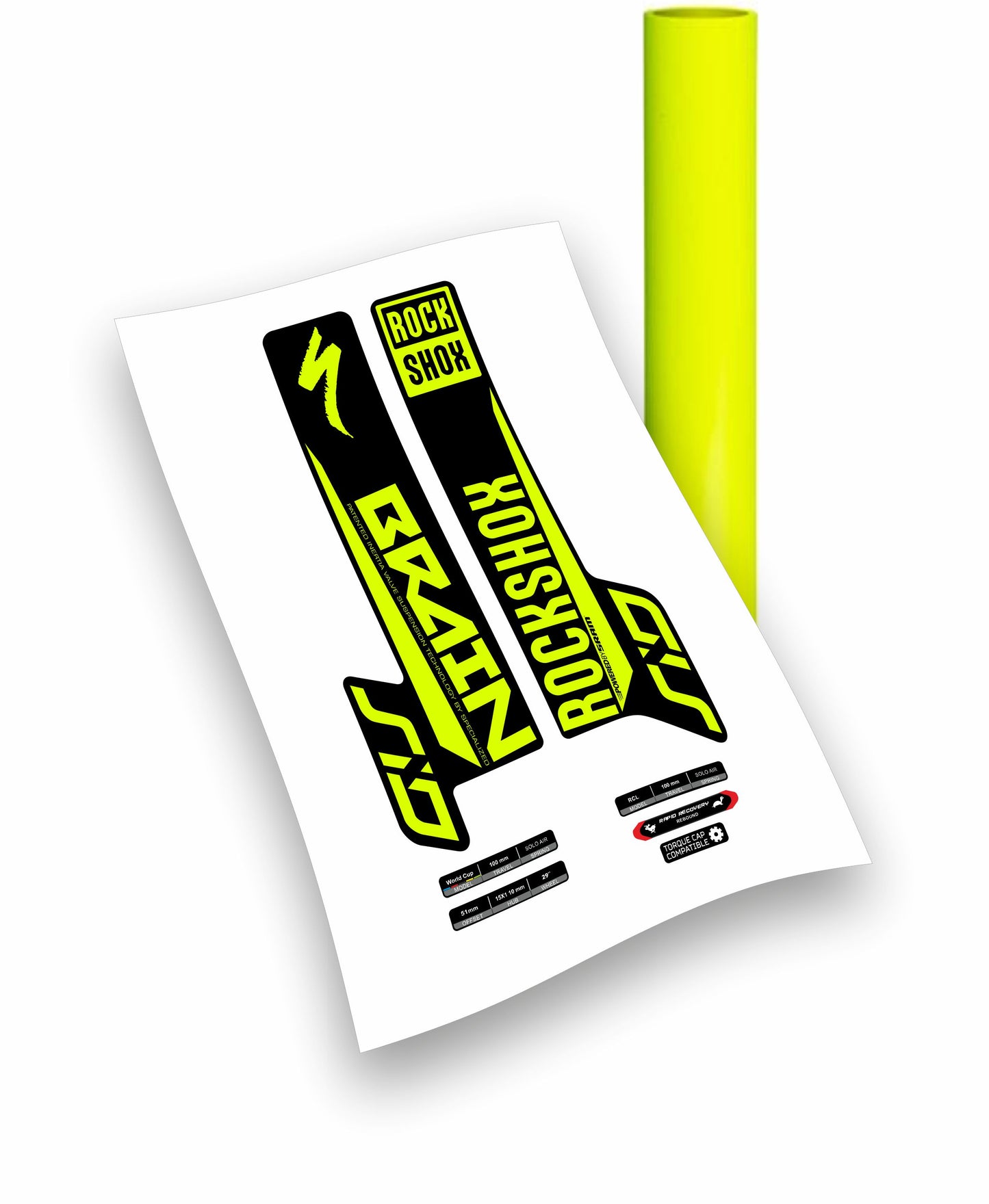 Rock shox Sid Brain 29" - anno 2018 - adesivi personalizzati per forcella