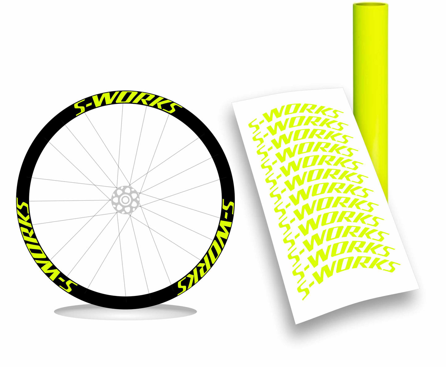 Kit adesivi personalizzato cerchi bici da corsa specialized s-works 12pezzi