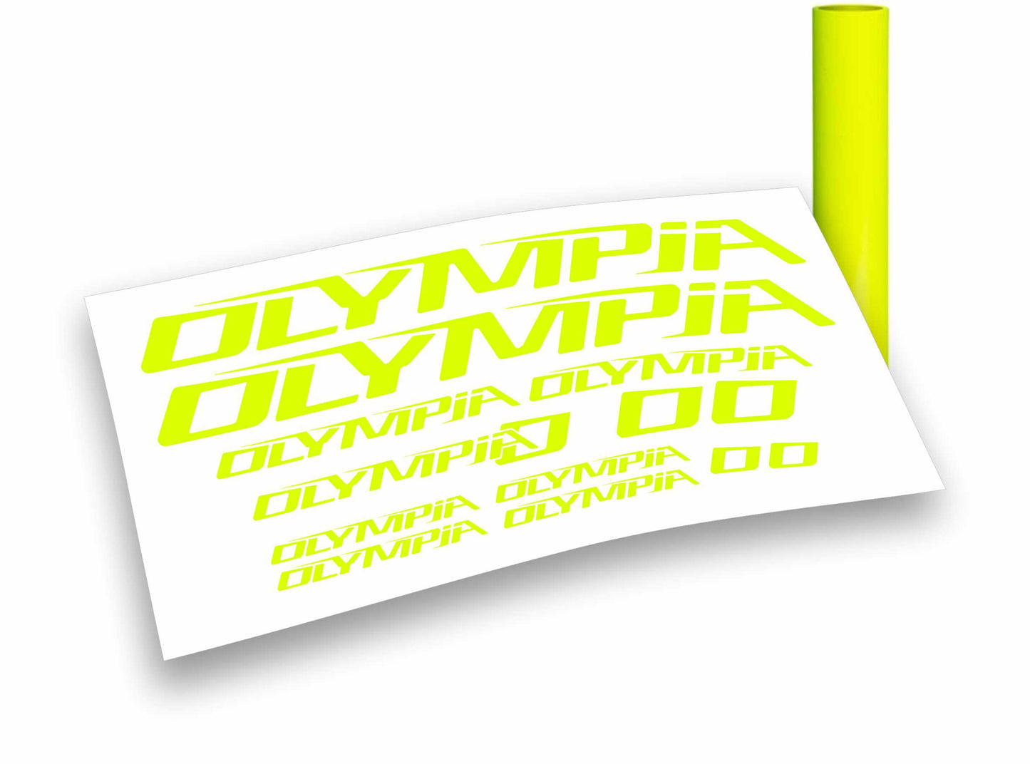 OLYMPIA kit adesivi bicicletta colori personalizzati anche fluo