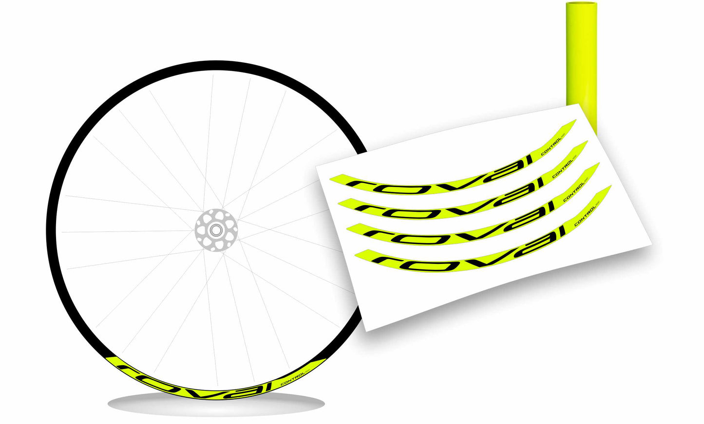 Adesivi cerchi ruote mtb roval control 622 x 21 colori a scelta anche fluo personalizzabili
