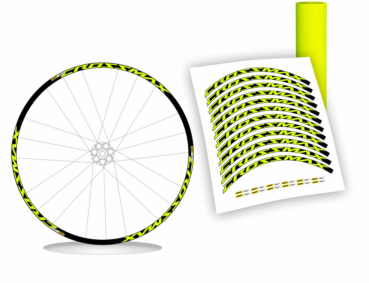 kit adesivi cerchi bici mtb mavic CROSSMAX pro anno 2016/2017 colore personalizzato antigraffio