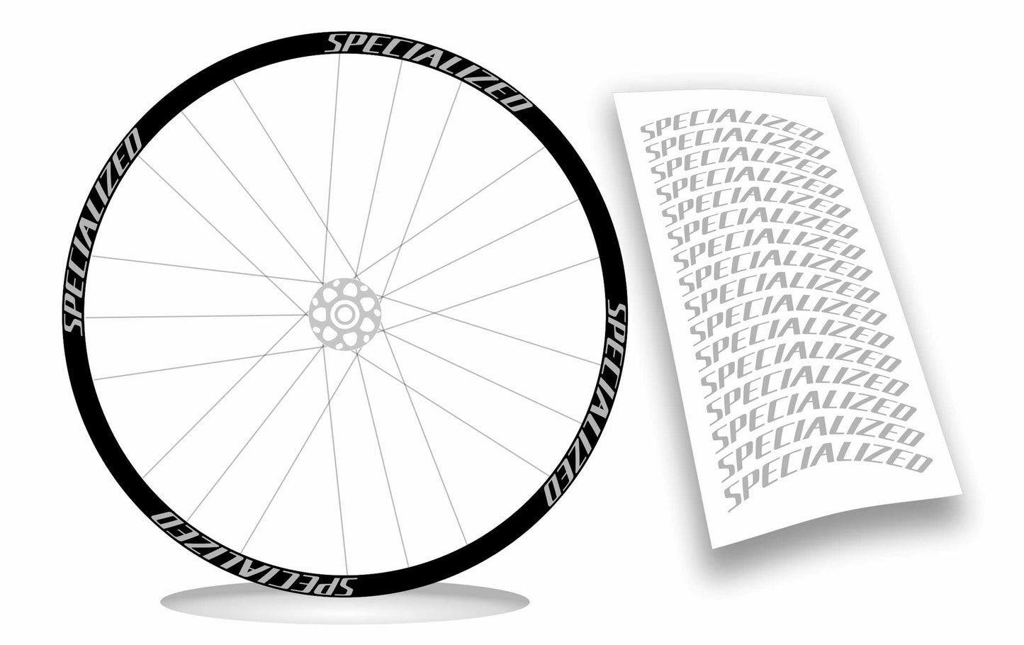 Specialized kit adesivi cerchi bici mtb bdc 16 pezzi colore personalizzato
