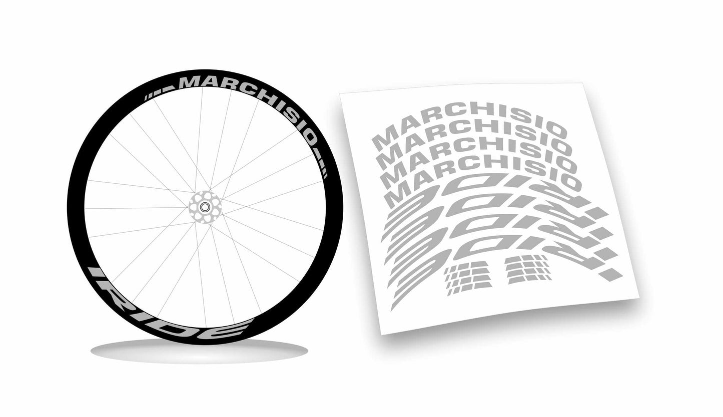 kit adesivi stickers cerchi bicicletta marchisio iride