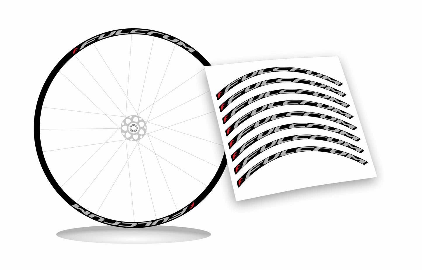 adesivi per ruote fulcrum stickers per cerchi bici