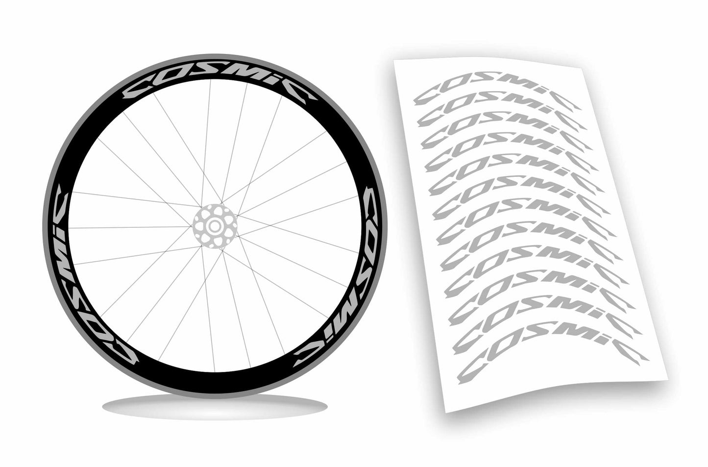 mavic COSMIC altezza 2,2 cm kit adesivi stickers per ruote