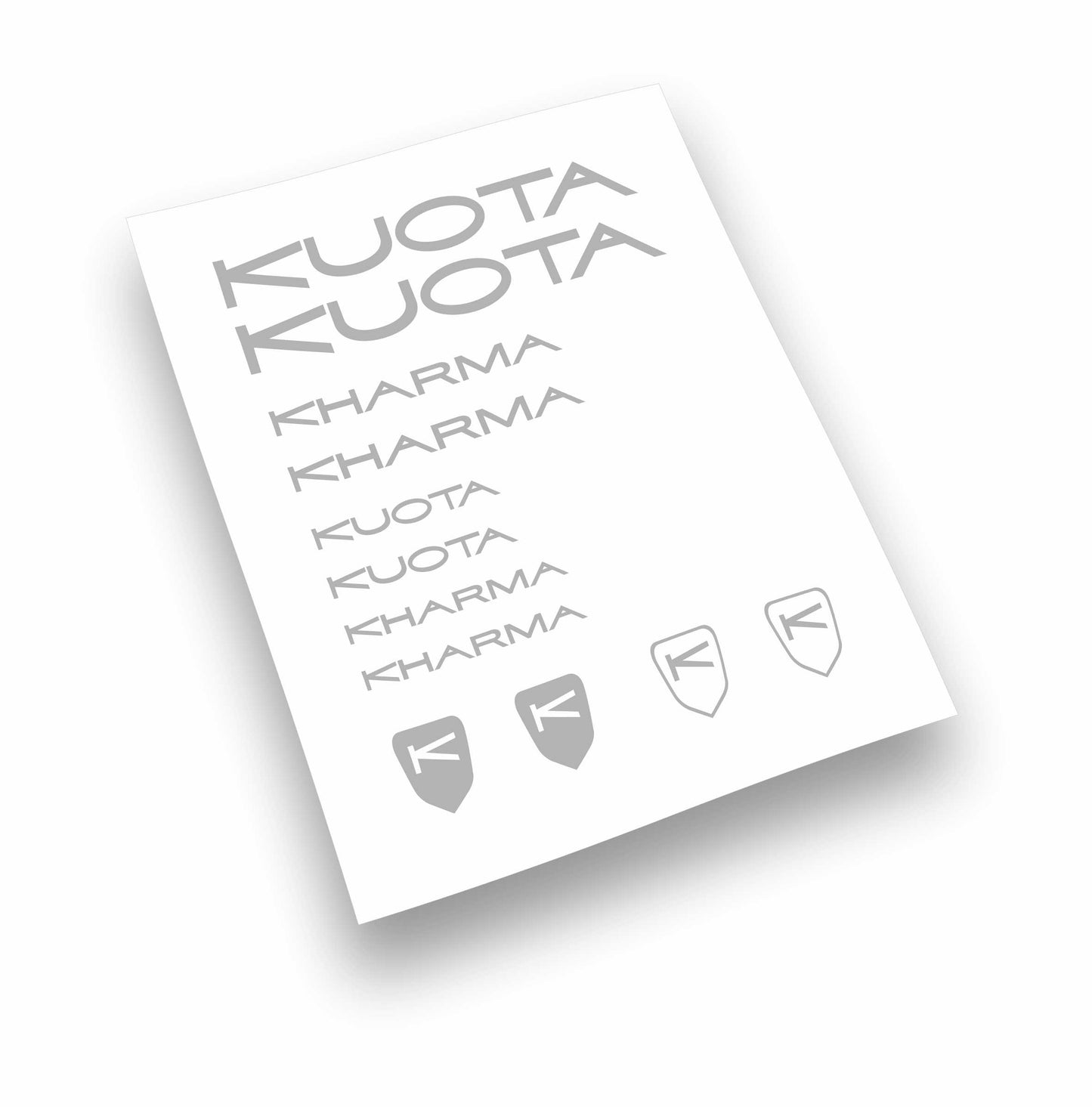 Kit adesivi bici telaio KUOTA KHARMA bdc colori a scelta 12 Pz