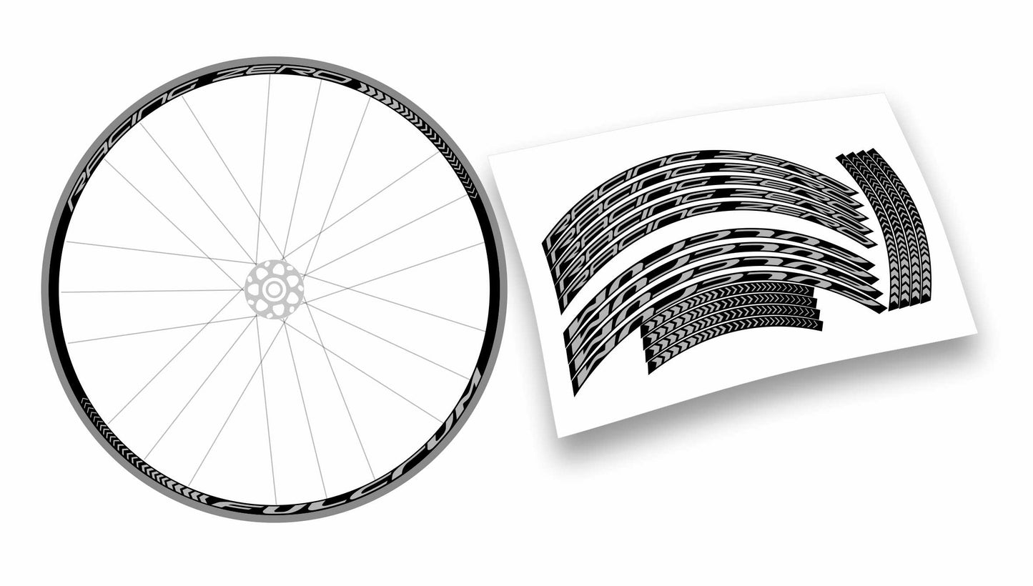 Kit completo adesivi cerchi bici da corsa fulcrum racing zero colore personalizzato stickers