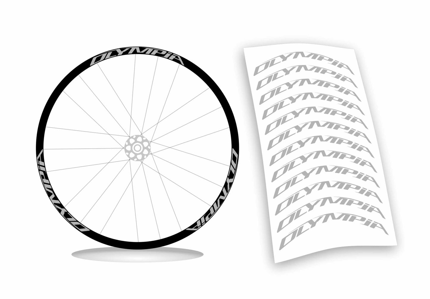 Olympia kit adesivi per cerchi bici colore personalizzato