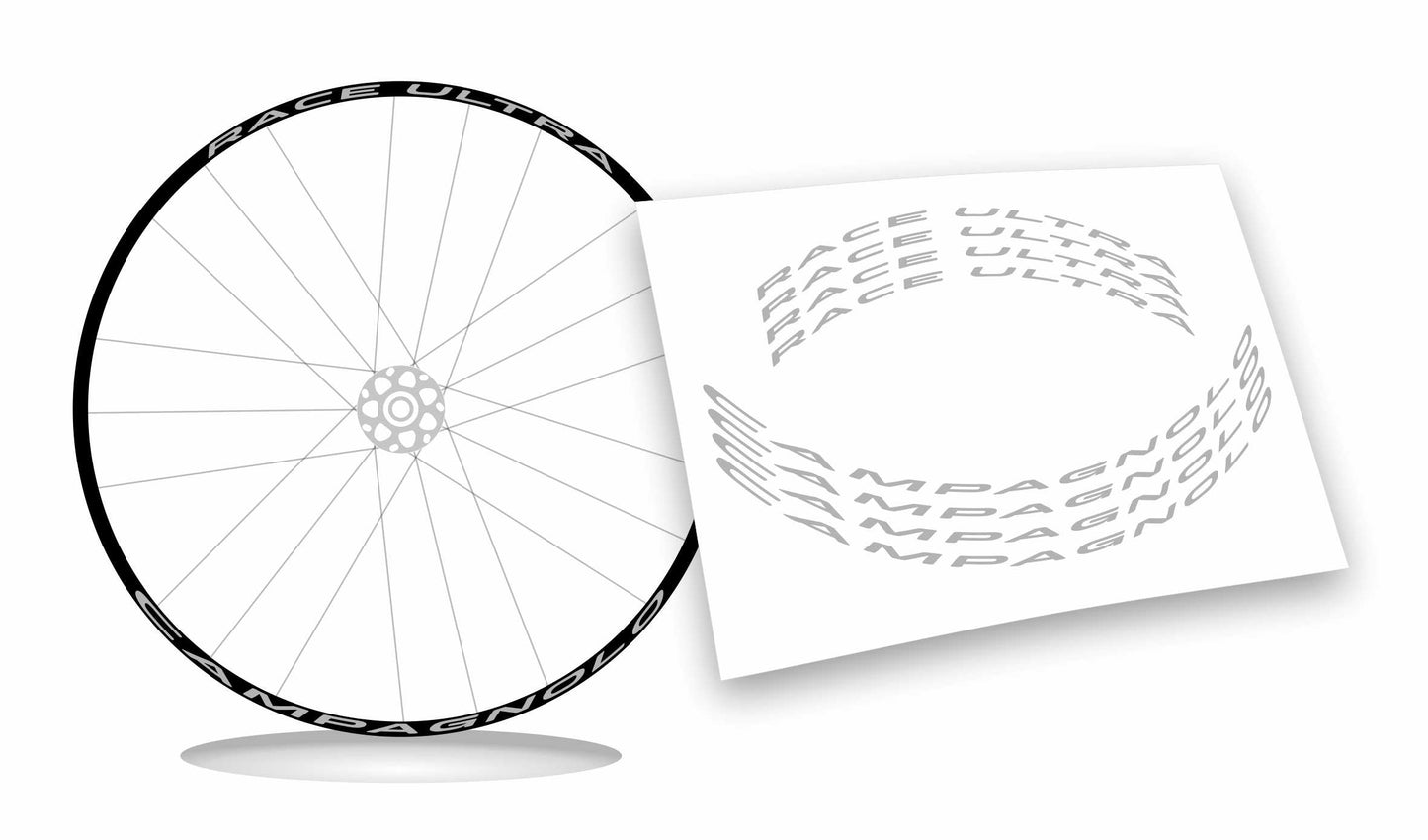 Adesivi campagnolo ultra race colore personalizzato