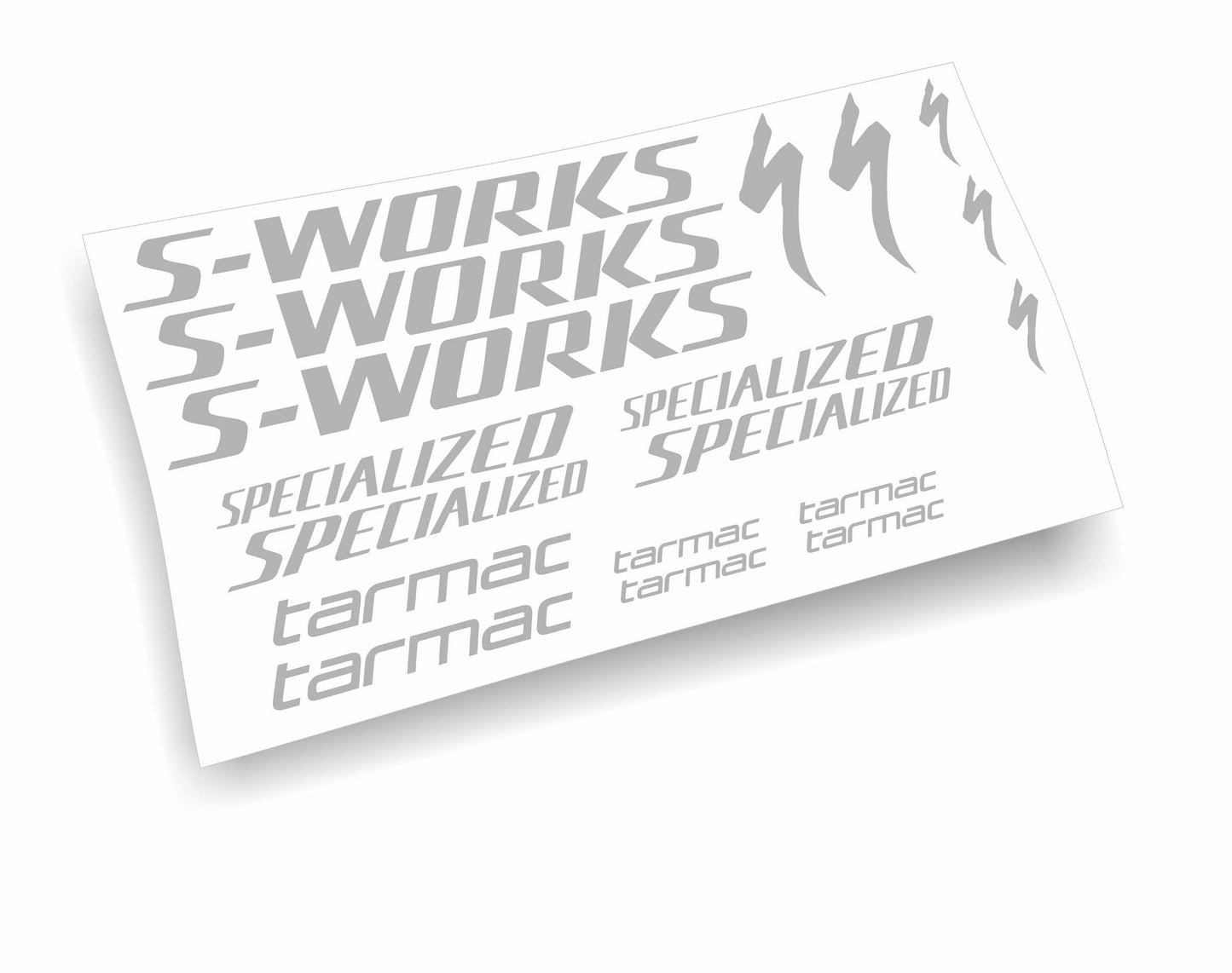 Kit adesivi bici telaio specialized s-works tarmac bdc colori a scelta 18PEZZI