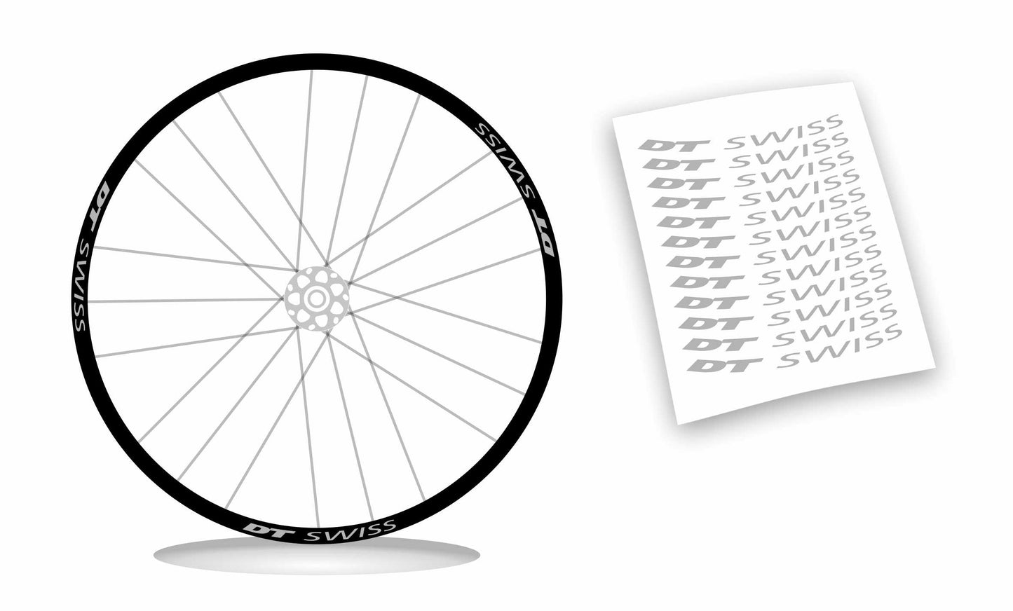 adesivi cerchi DT SWISS 17 x 1,5 wheel stickers 12 pz