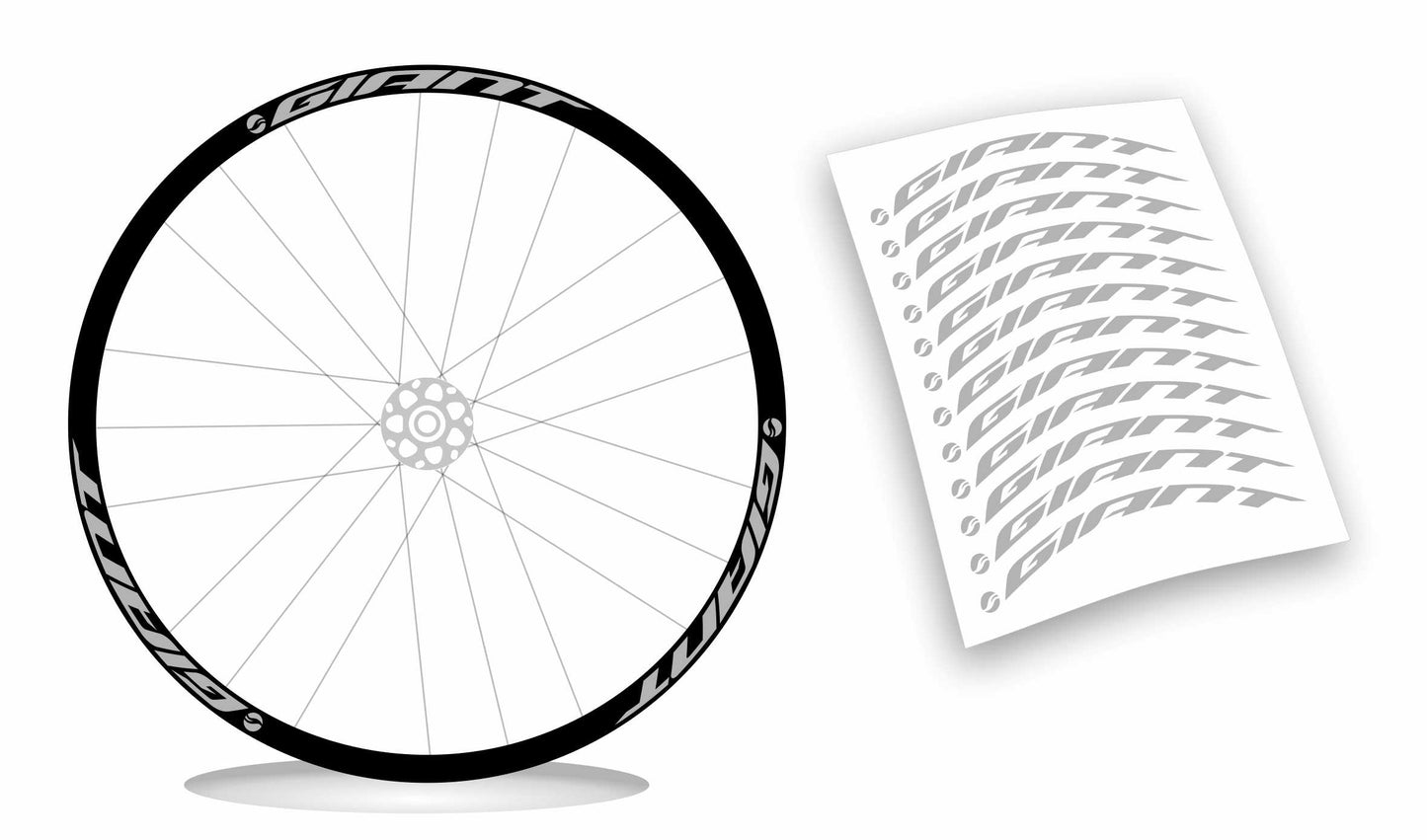 Giant kit adesivi cerchio personalizzati
