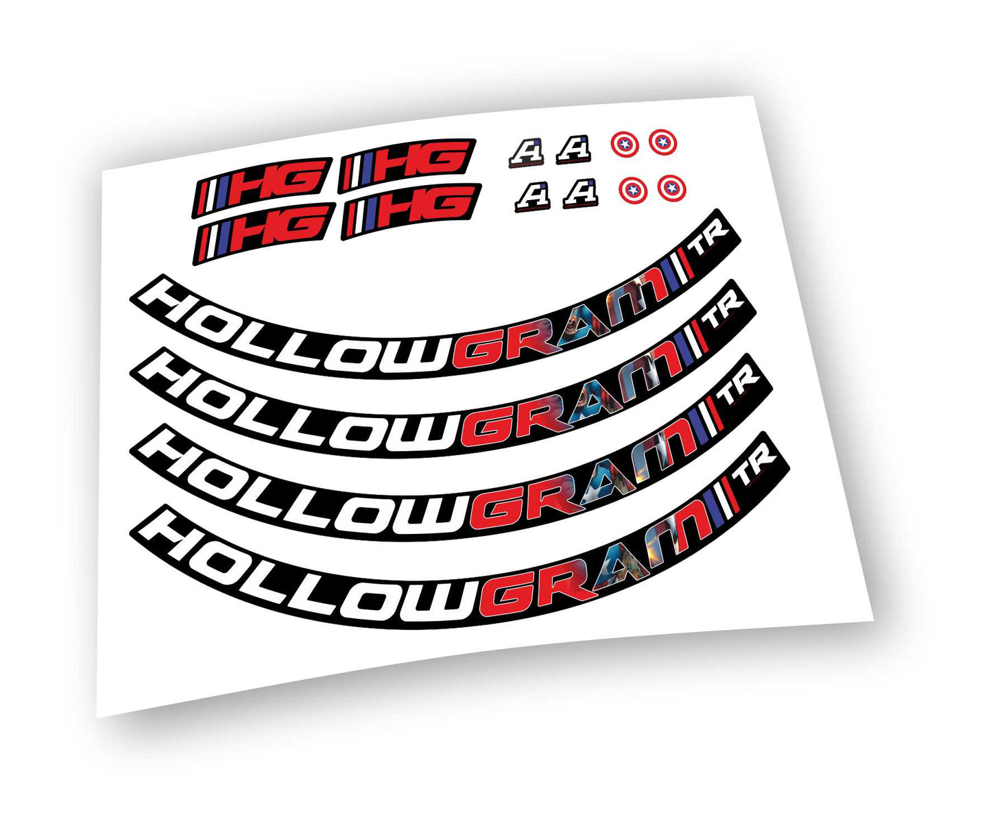 HollowGram 23 Superlight Hi-Impact Carbon kit adesivi colore e immagine personalizzati