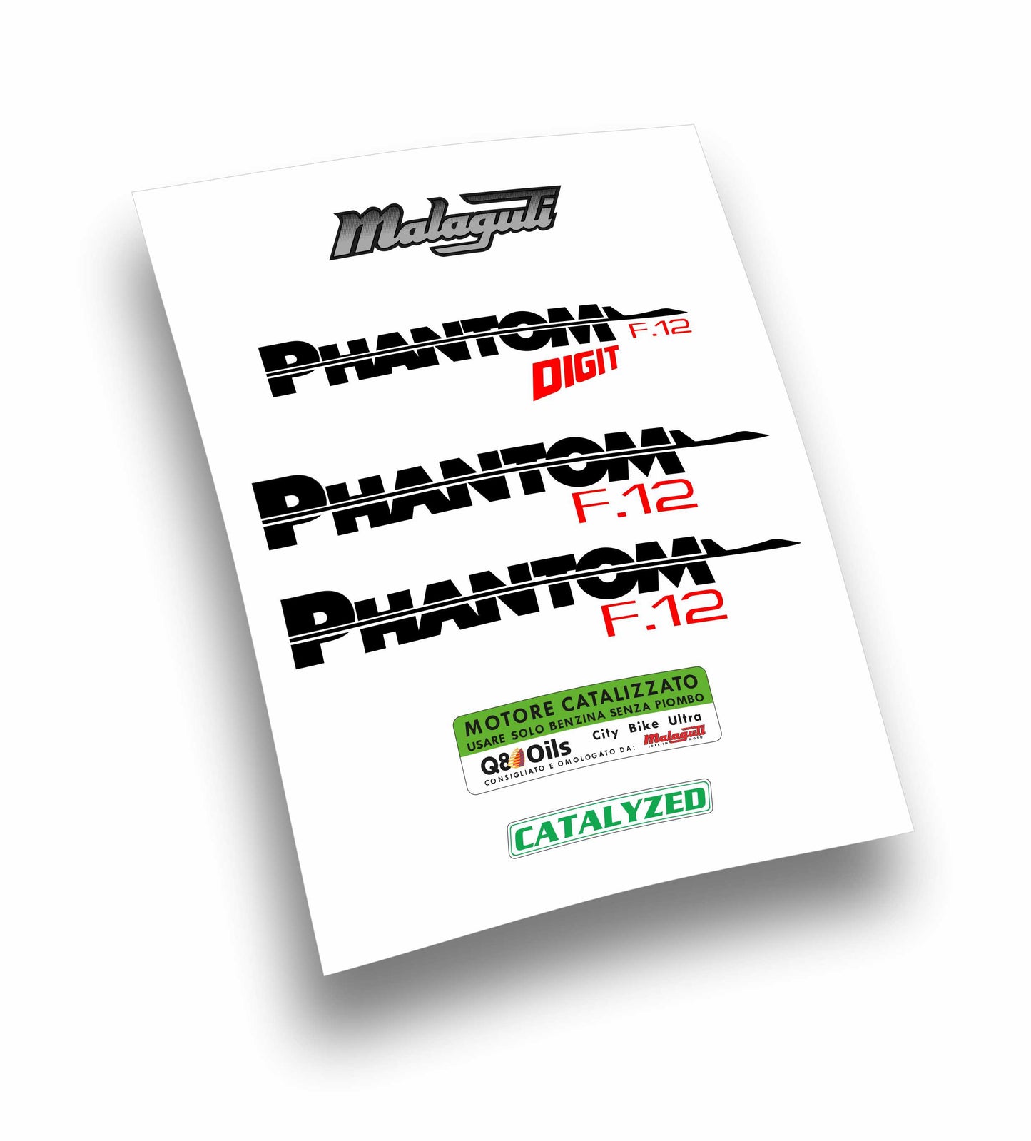 Malaguti Phantom F12 kit adesivi