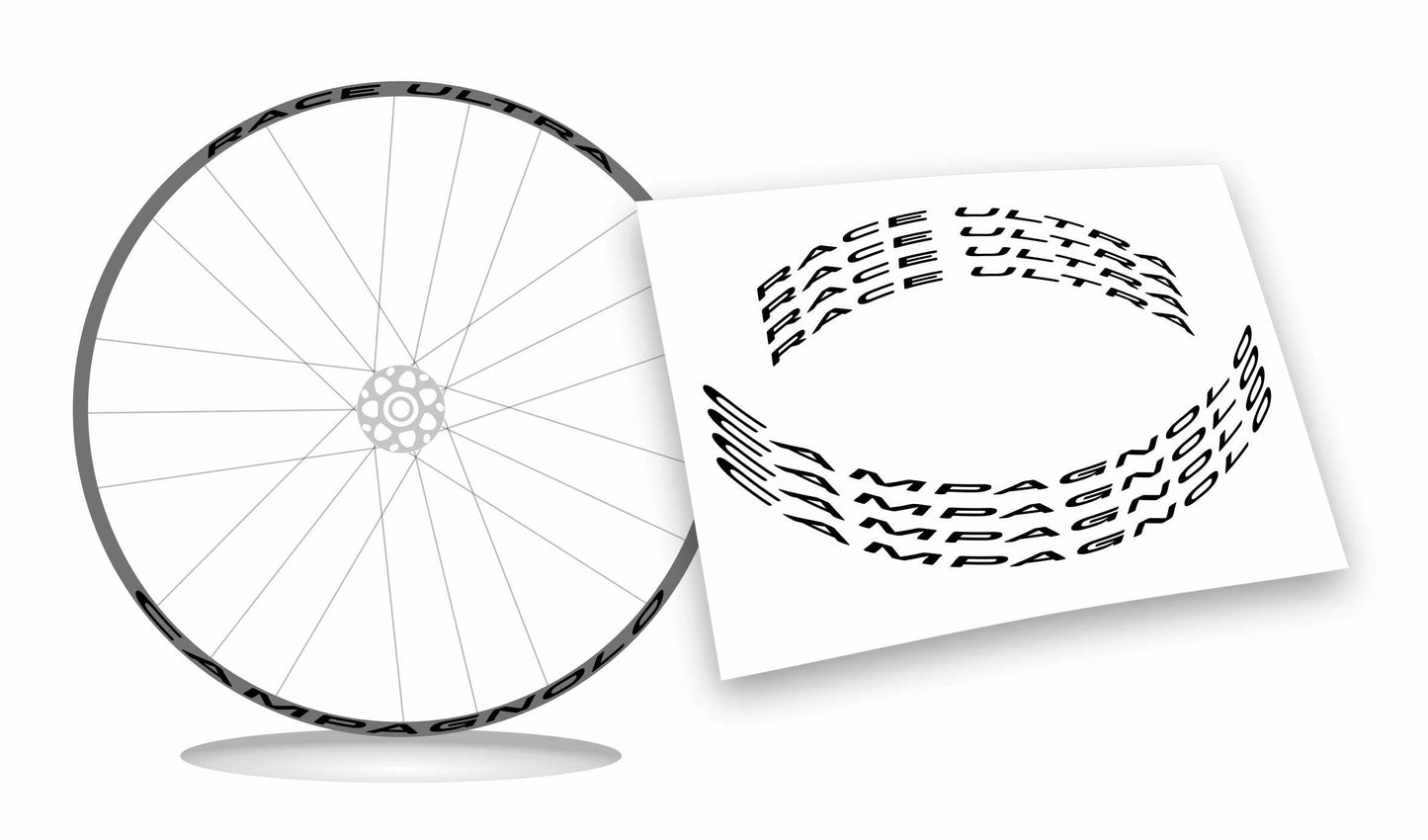 Adesivi campagnolo ultra race colore personalizzato