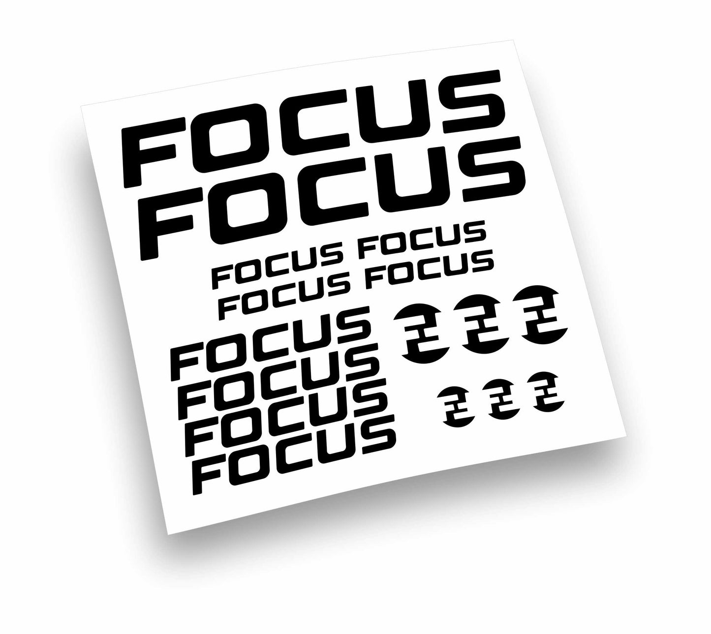 Focus kit adesivi per mountain bike e bici da corsa completo 16 pezzi