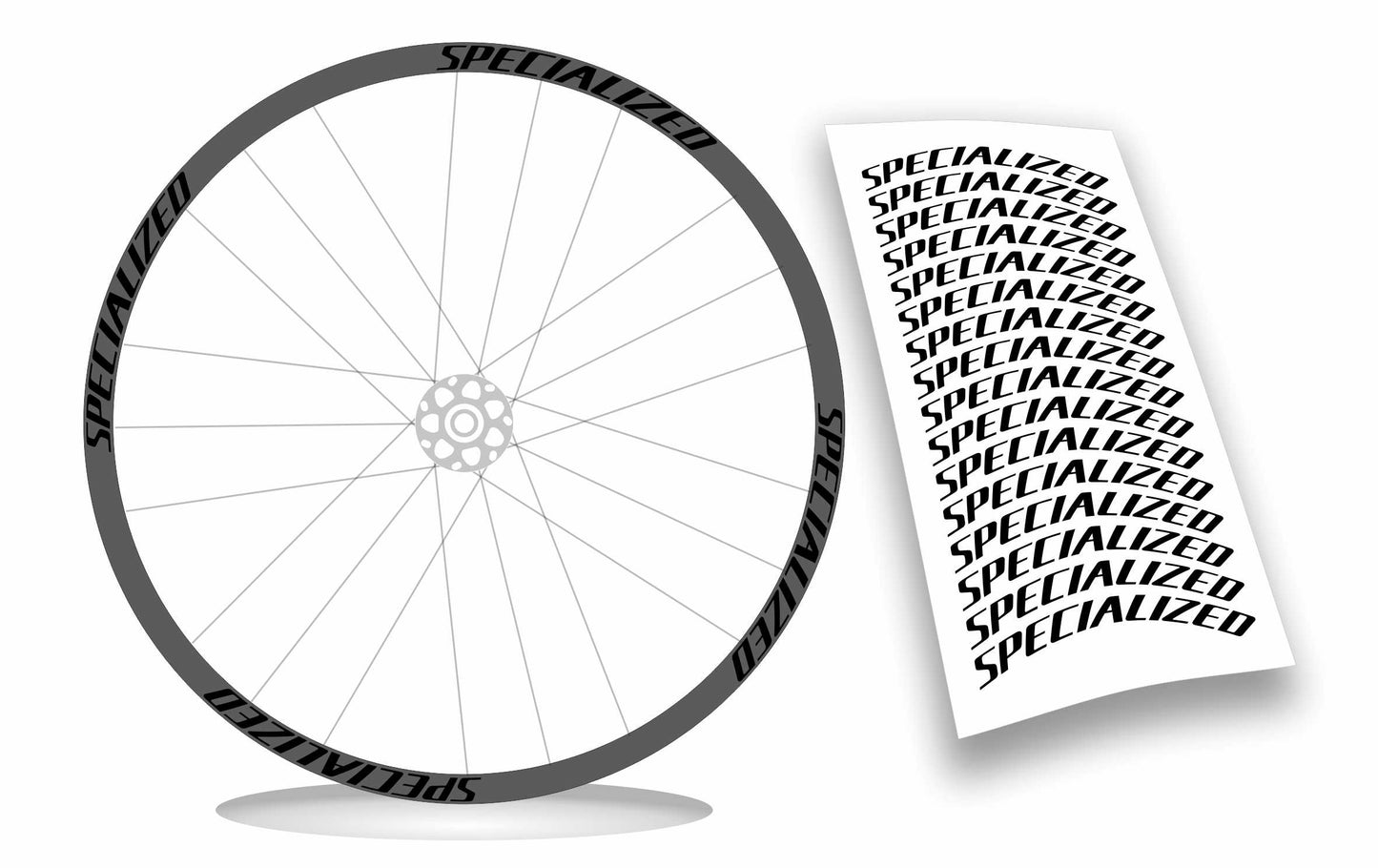 Specialized kit adesivi cerchi bici mtb bdc 16 pezzi colore personalizzato
