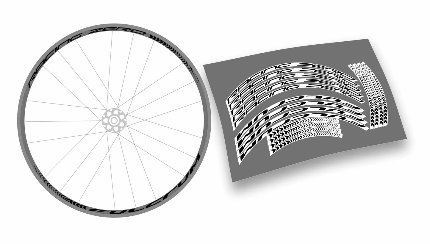 Kit completo adesivi cerchi bici da corsa fulcrum racing zero colore personalizzato stickers