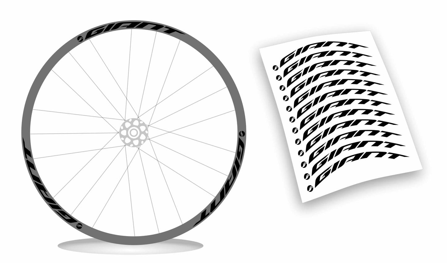 Giant kit adesivi cerchio personalizzati