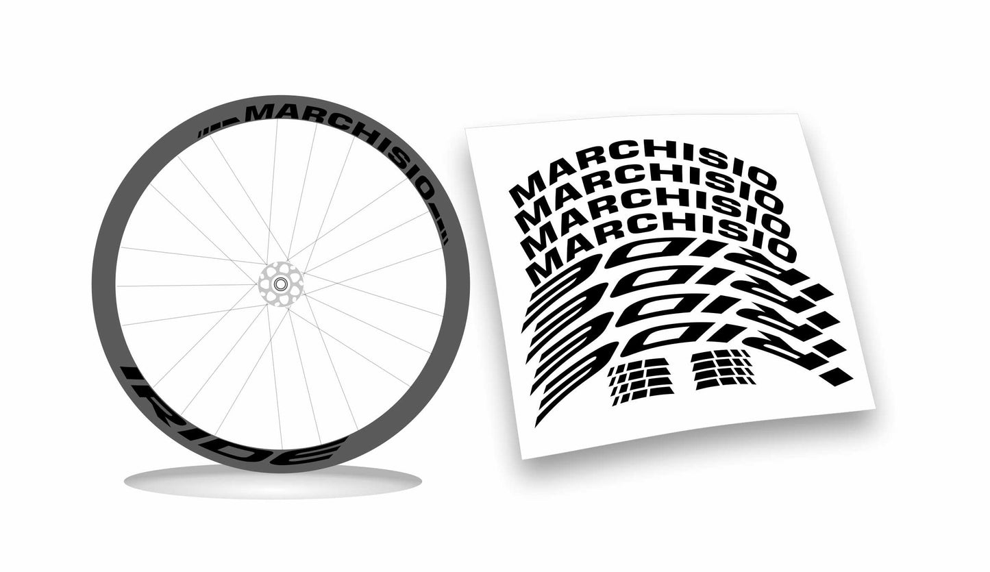 kit adesivi stickers cerchi bicicletta marchisio iride