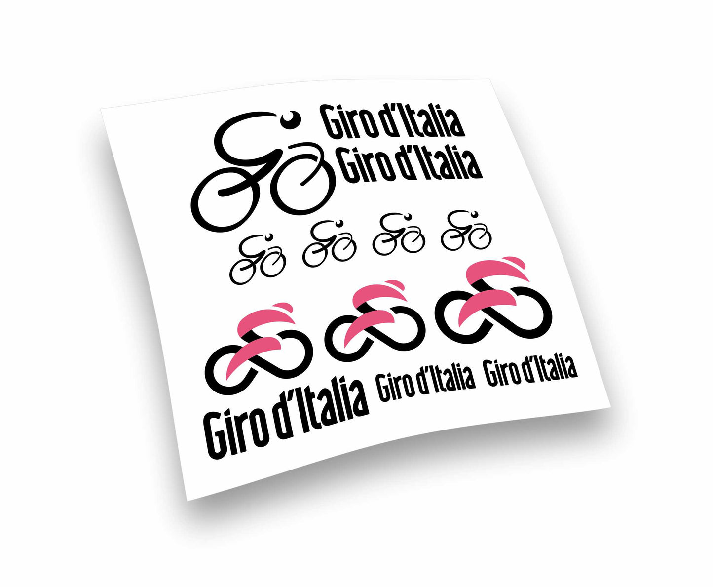 Giro d'Italia kit adesivi completo 13 pezzi per mountain bike e bici da corsa