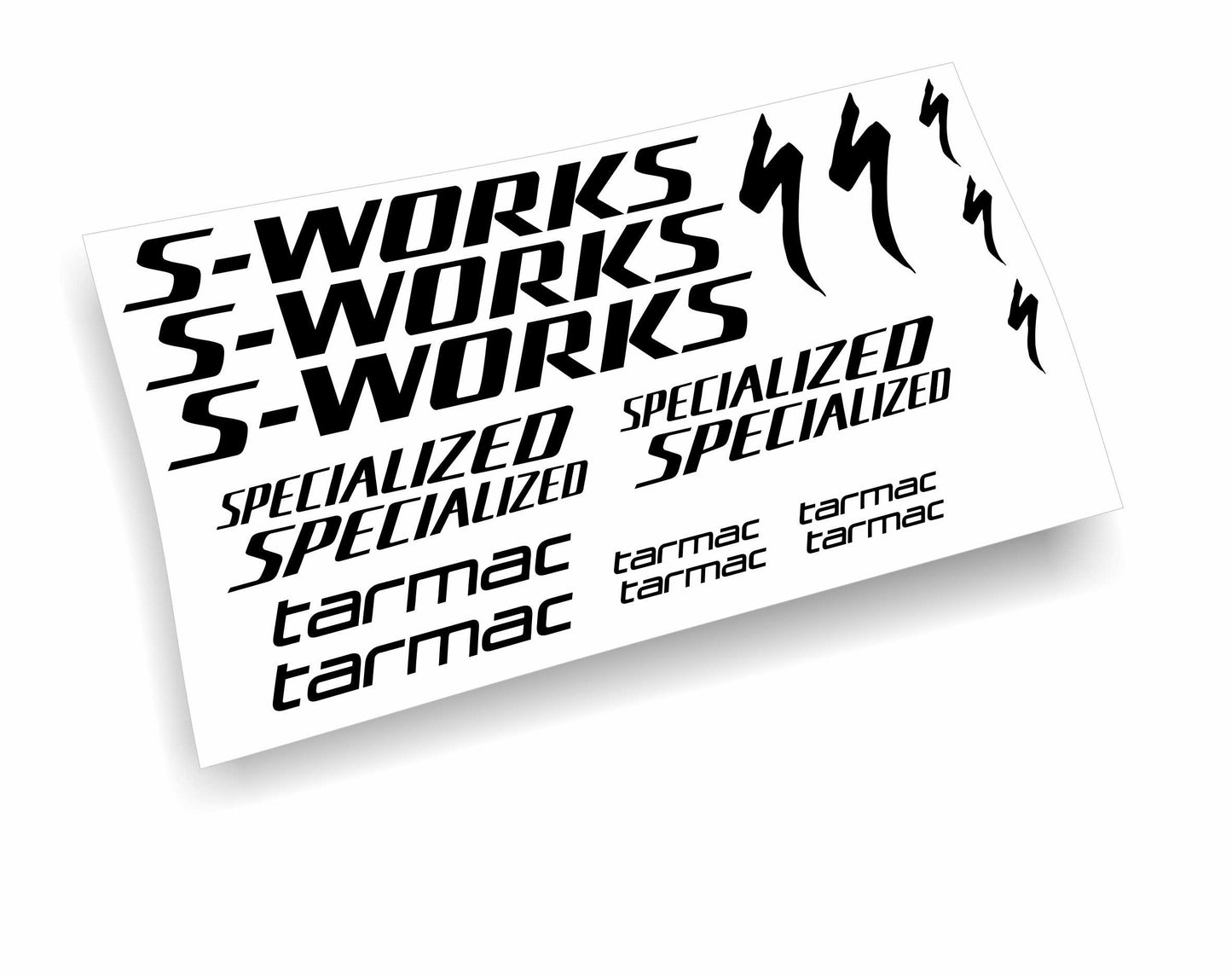Kit adesivi bici telaio specialized s-works tarmac bdc colori a scelta 18PEZZI