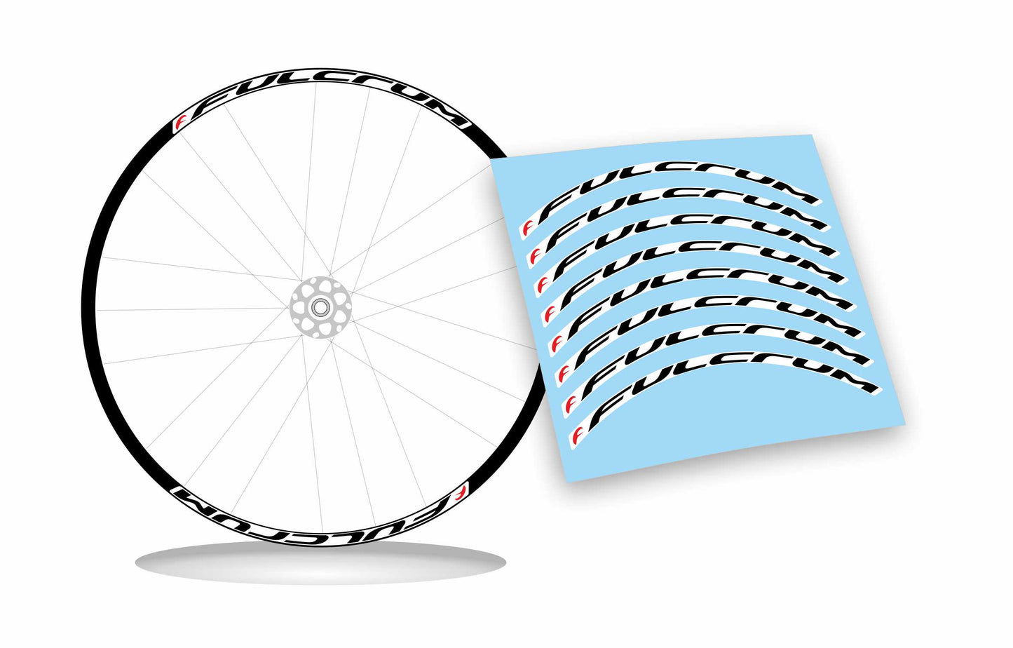 adesivi per ruote fulcrum stickers per cerchi bici