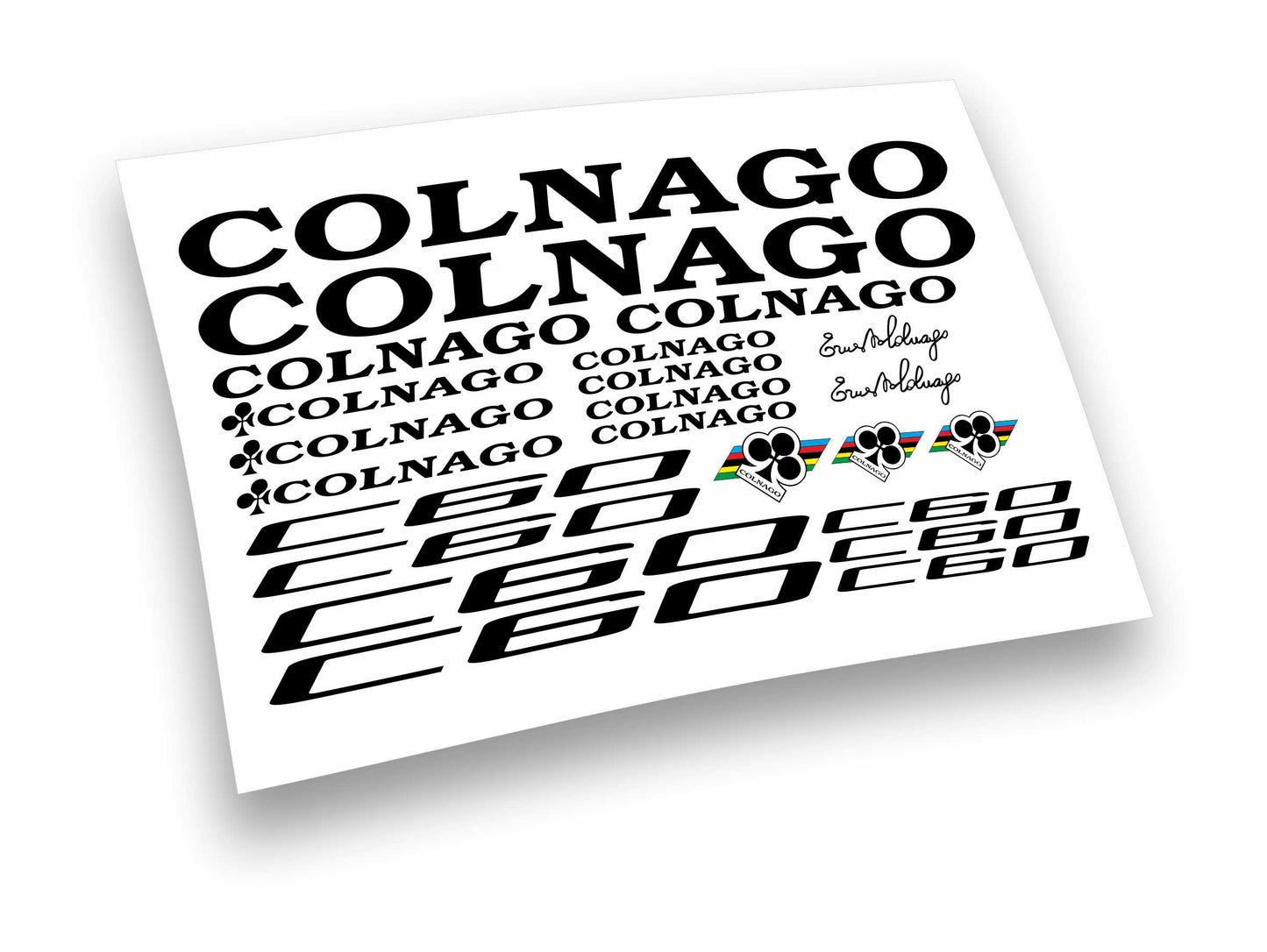 Colnago C60 kit adesivi completo 23 pezzi per bici da corsa