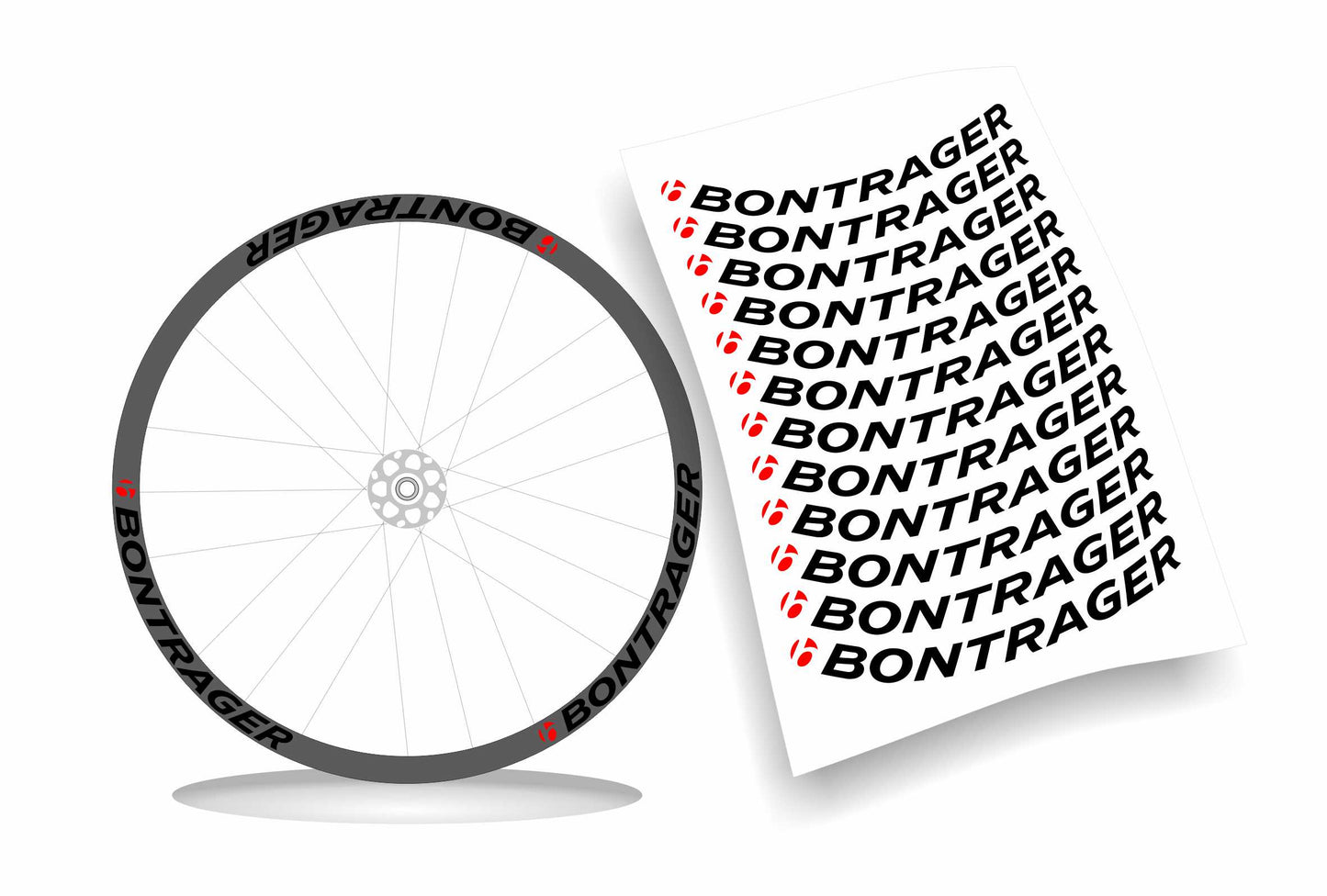 bontrager adesivi cerchi bici personalizzabili h2,4cm