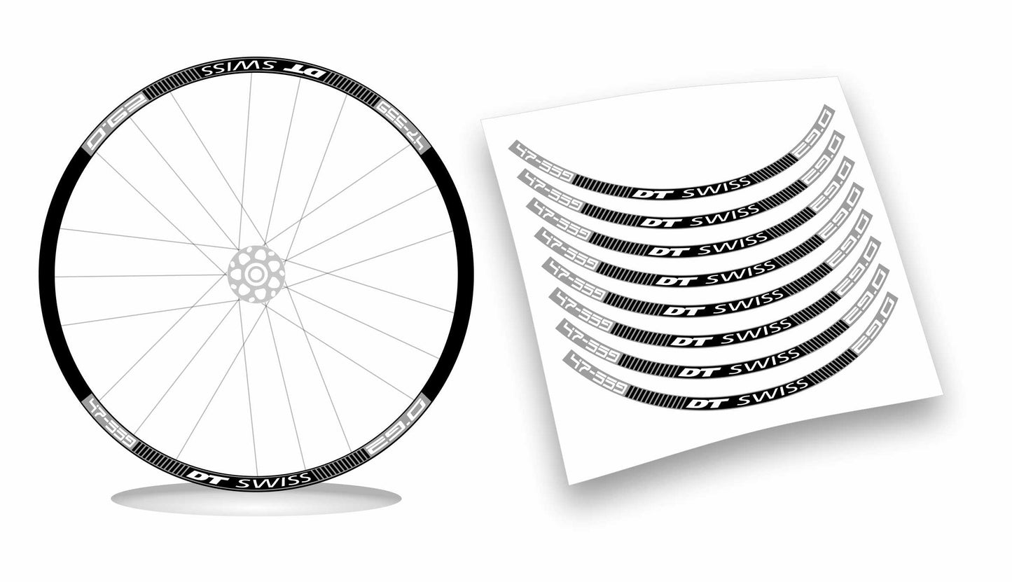 dt swiss 47-559 adesivi ruote bicicletta colori personalizzabili 8pz