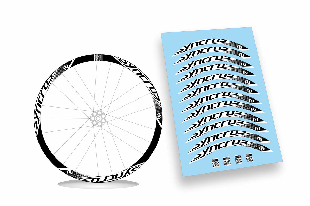 Syncros DT Swiss rr10 carbon clincher 46 Kit adesivi cerchi bici da corsa 28" colore personalizzato