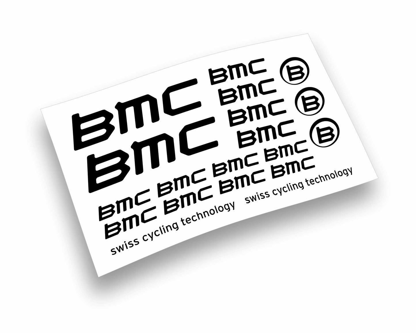 Kit adesivi bici telaio BMC SWISS CYCLING TECHNOLOGY bdc mtb colori a scelta 19PEZZI