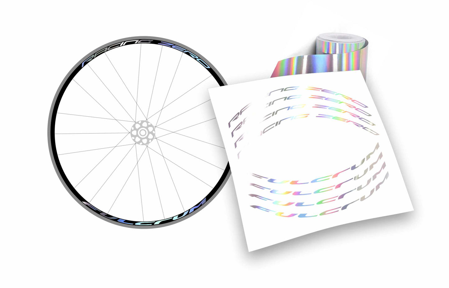 Kit adesivi cerchi bici da corsa fulcrum racing zero personalizzati stickers