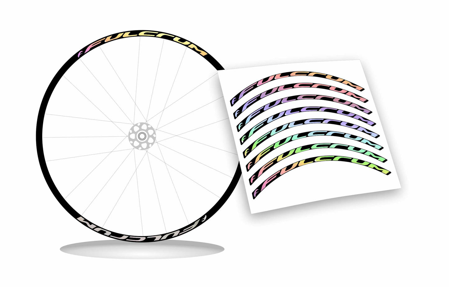 adesivi per ruote fulcrum stickers per cerchi bici