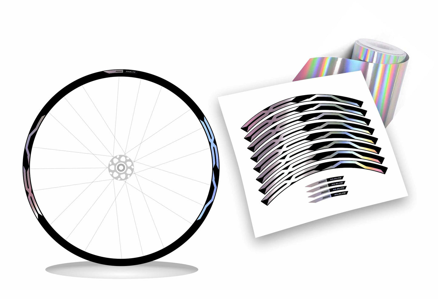 kit adesivi cerchi bici mtb mavic XA ELITE colore personalizzato antigraffio