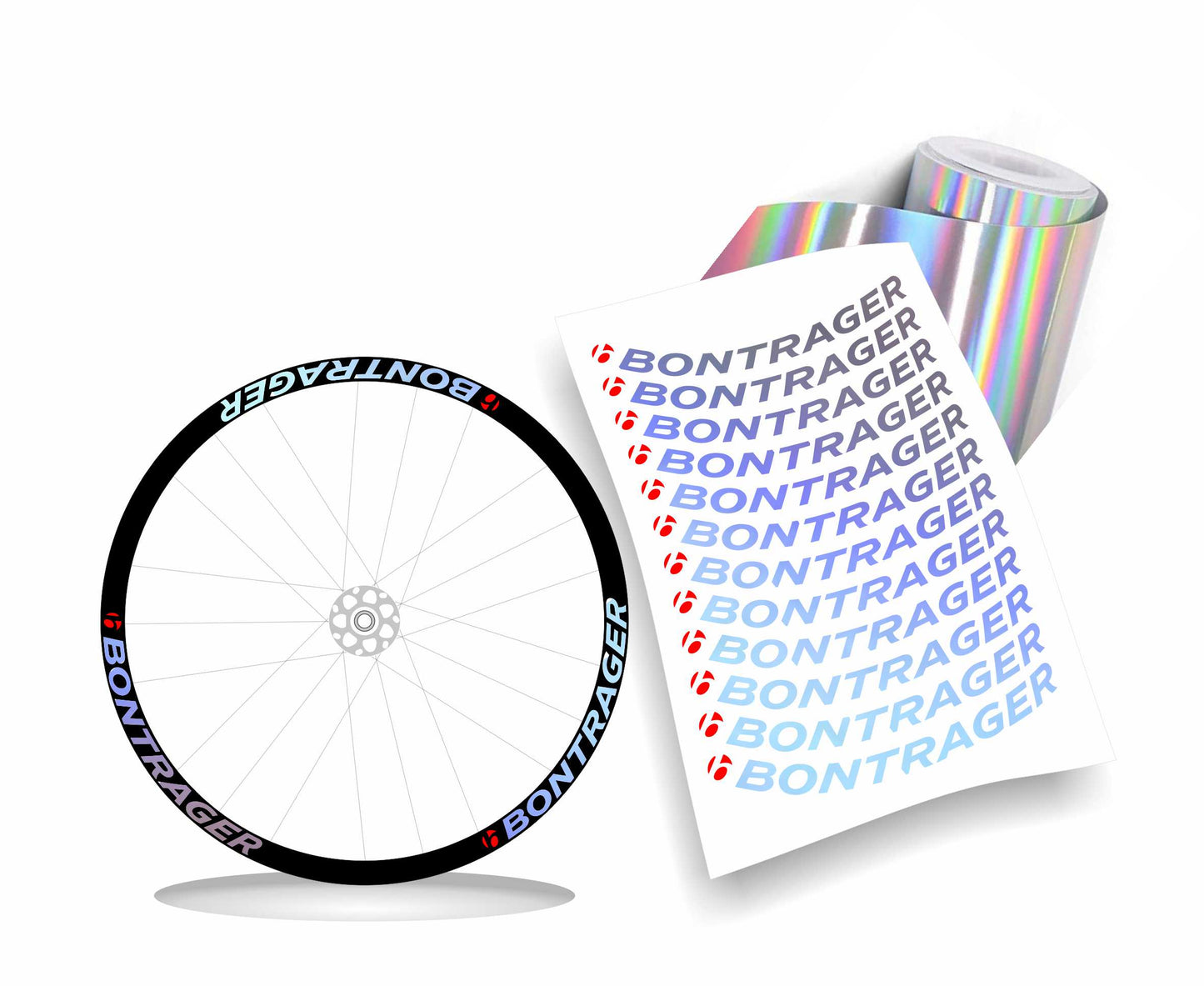 bontrager adesivi cerchi bici personalizzabili h2,4cm