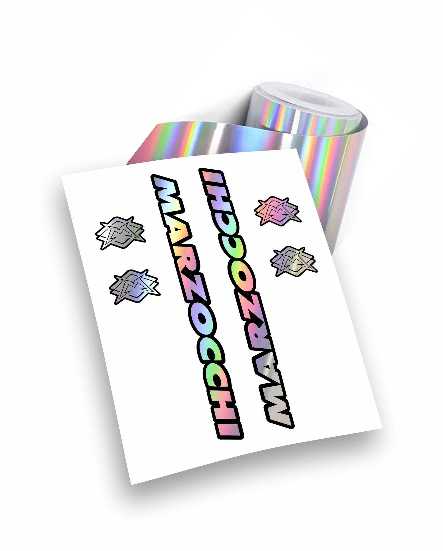Kit adesivi forcella marzocchi colori personalizzati fluorescenti protezione antigraffio antigraffio