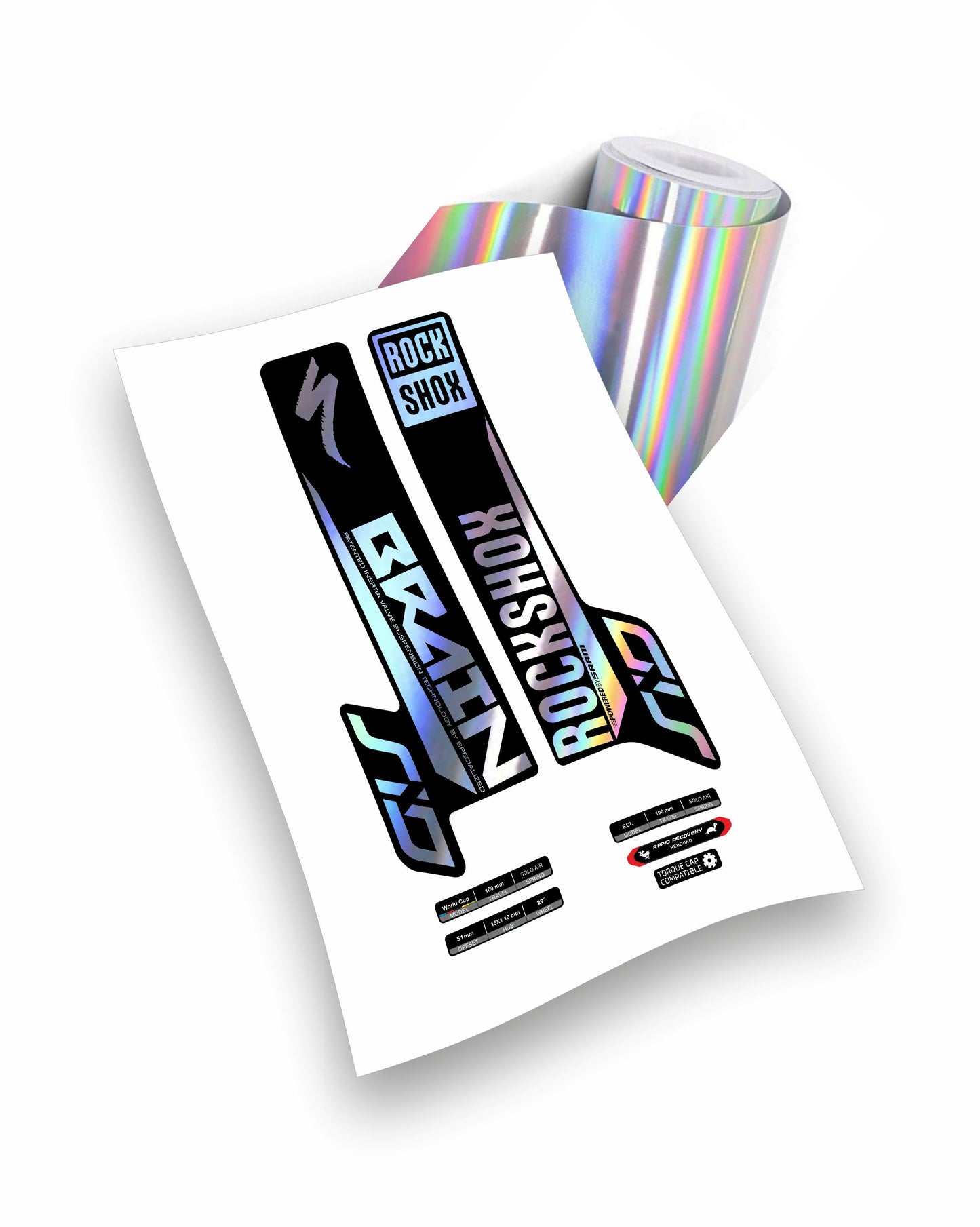 Rock shox Sid Brain 29" - anno 2018 - adesivi personalizzati per forcella