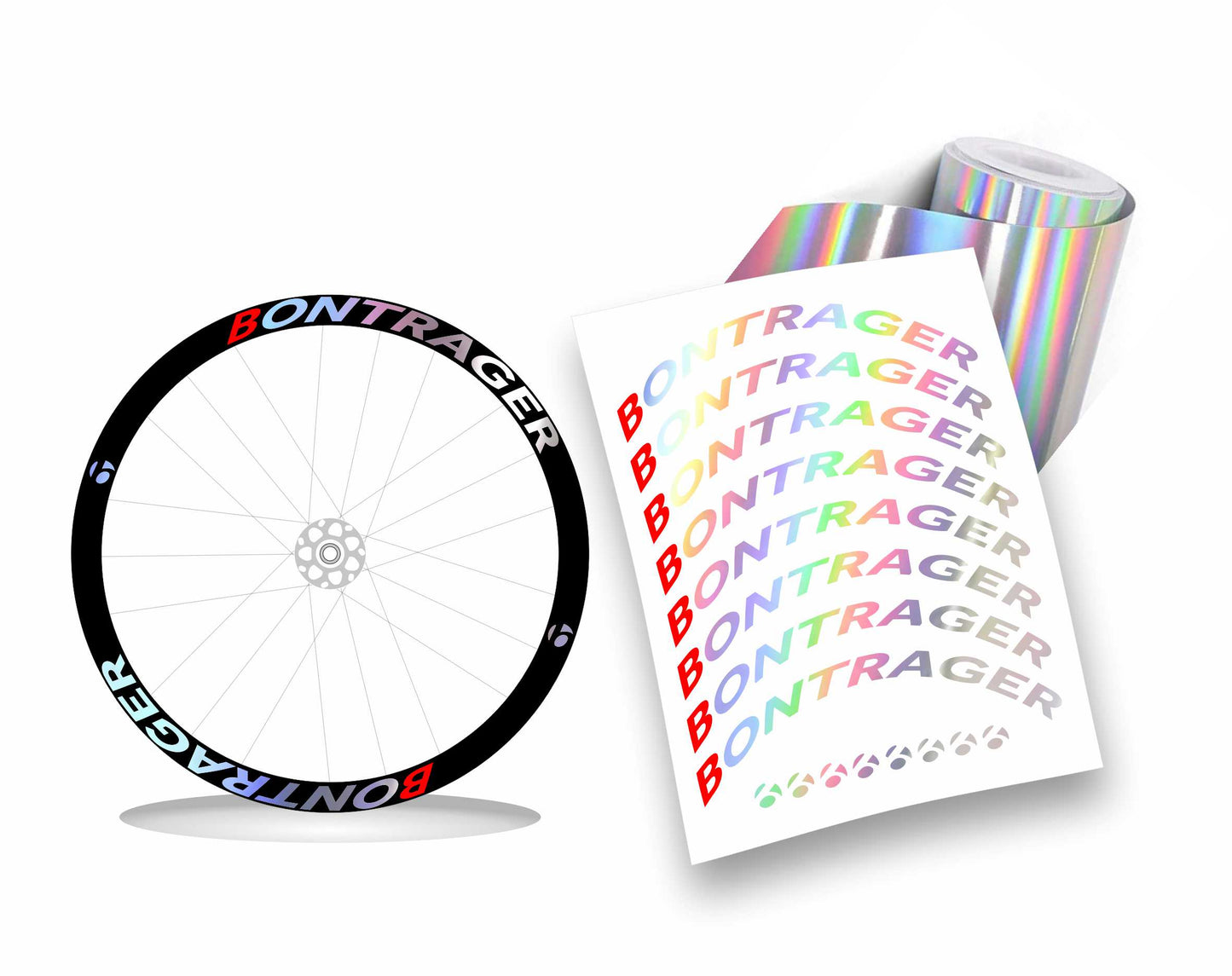 Kit adesivi bontrager cerchi bici bdc h3cm