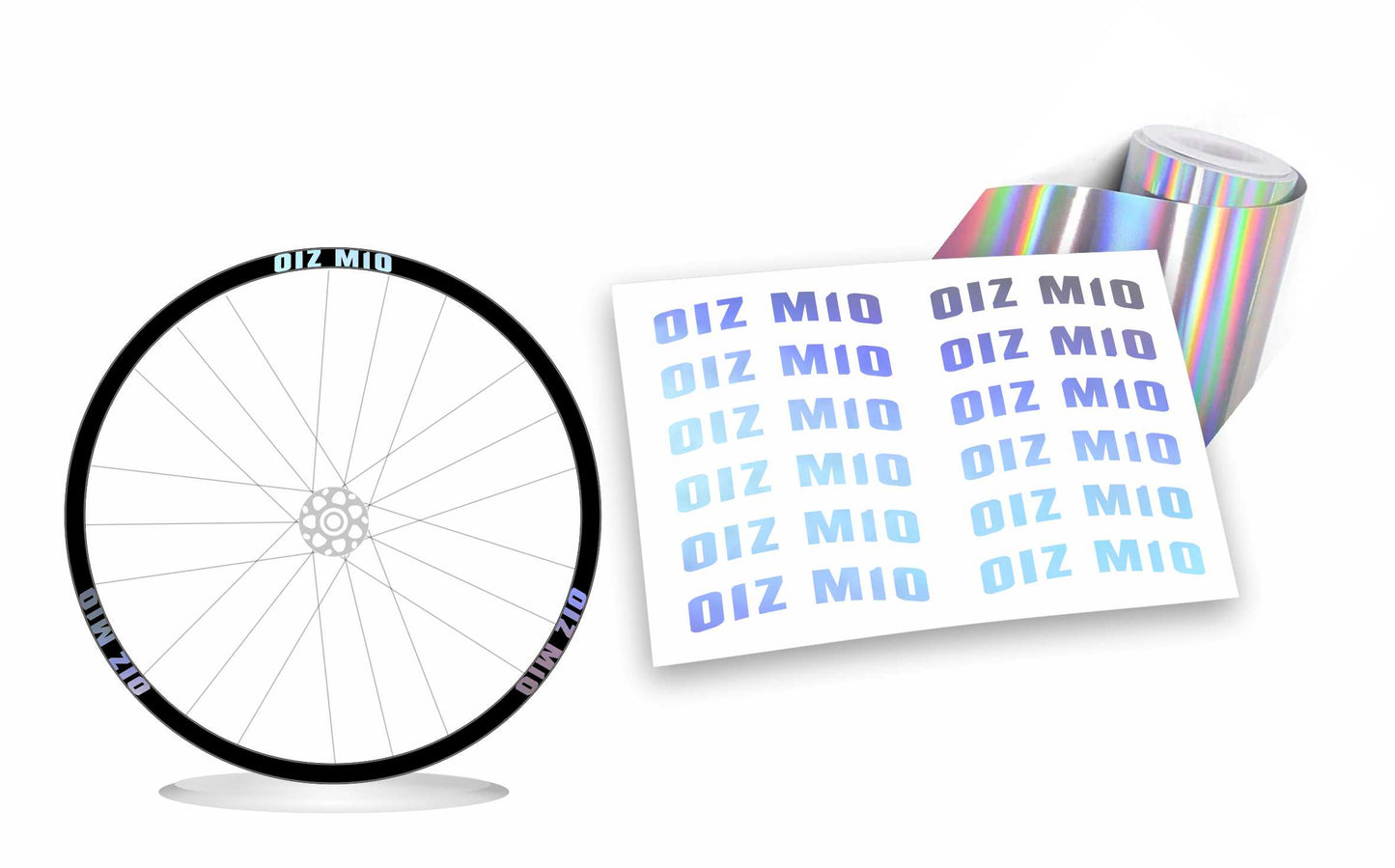 Oiz m10 Orbea adesivi ruote colore personalizzato