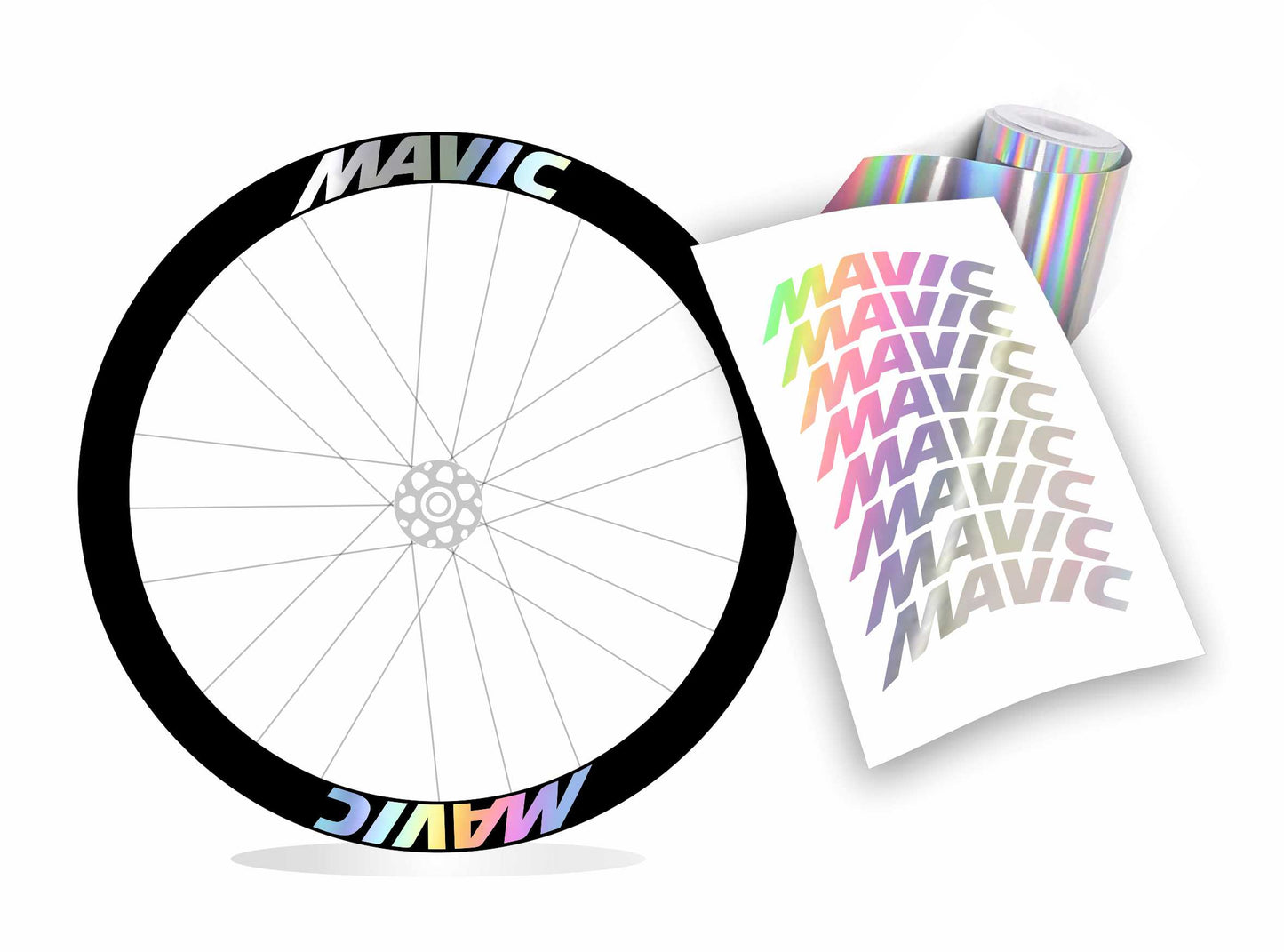 Adesivi cerchi ruote bici Mavic profilo 45