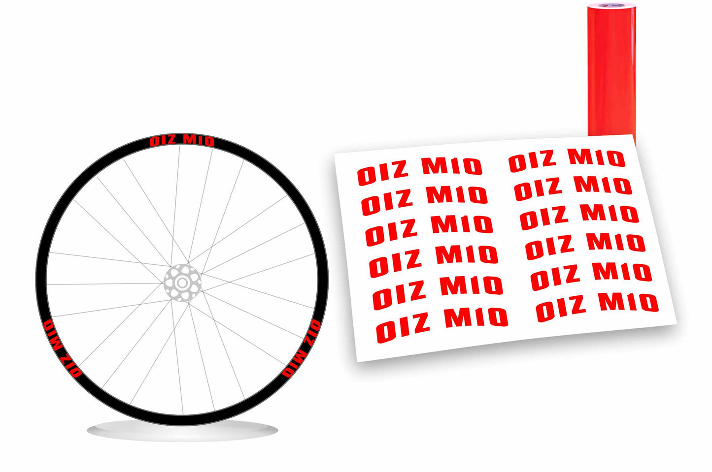 Oiz m10 Orbea adesivi ruote colore personalizzato